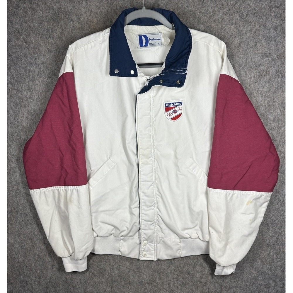 Vintage Dunbrooke Jacket Mens L Hutchins Nissan Toyota USA 90s Racing